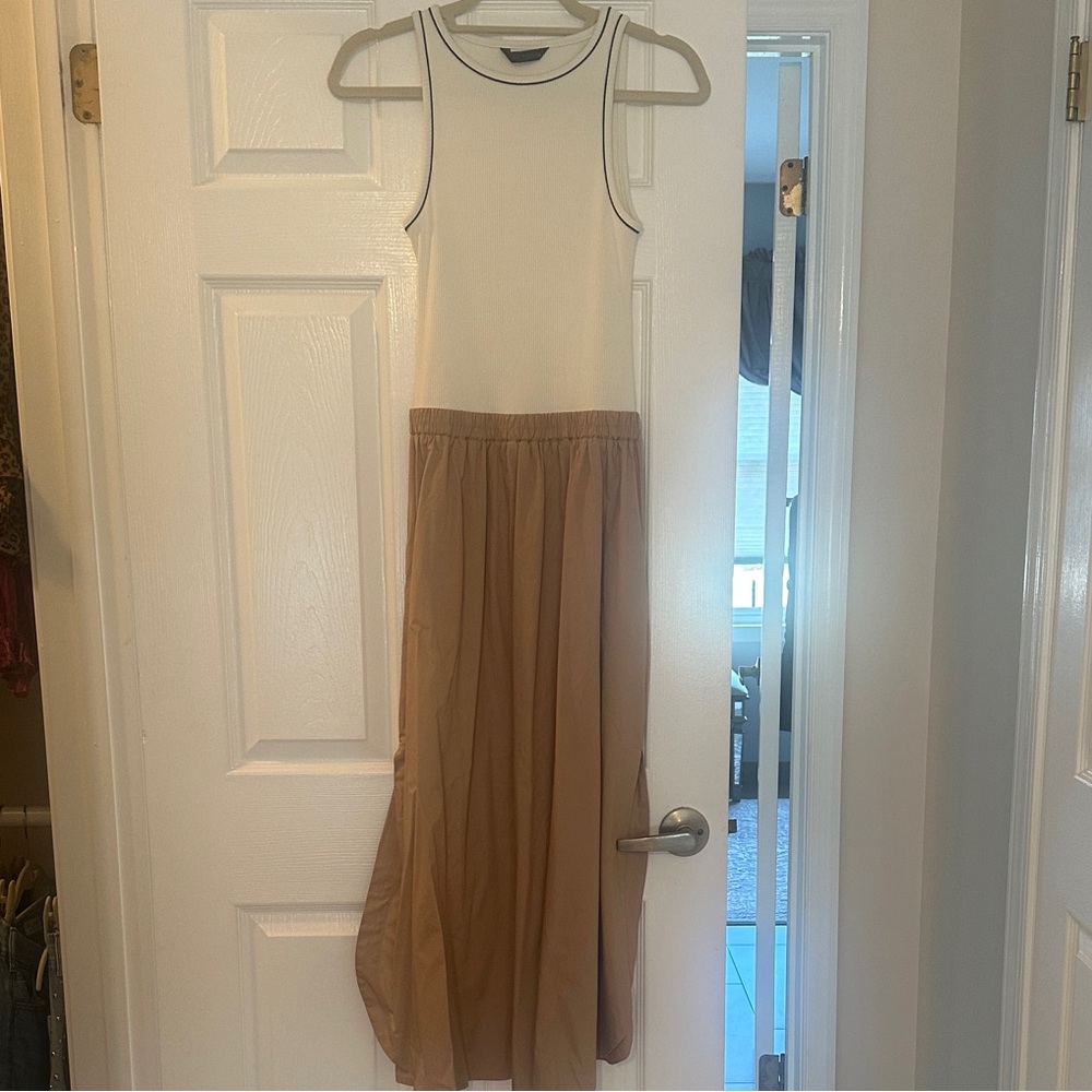 Zara Poplin Midi Dress